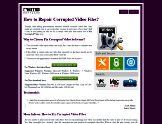 fixcorruptedvideo.com screenshot