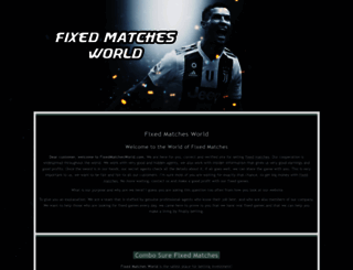 fixedmatchesworld.com screenshot