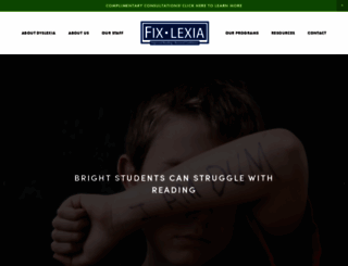 fixlexia.com screenshot