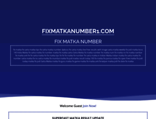 fixmatkanumber1.com screenshot
