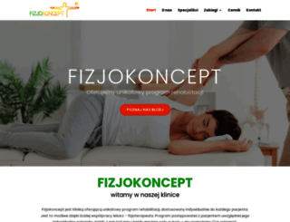 fizjokoncept.pl screenshot