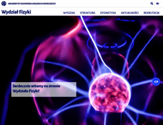 fizyka.ukw.edu.pl screenshot