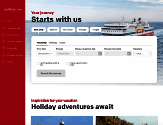 fjordline.co.uk screenshot