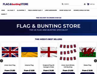 flagandbuntingstore.co.uk screenshot