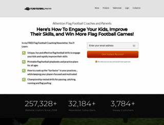 flagfootballpractice.com screenshot