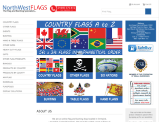 flagsoftheworldshop.co.uk screenshot