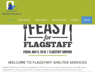 flagstaffshelterservices.org screenshot