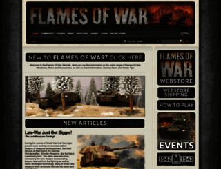 flamesofwar.com screenshot