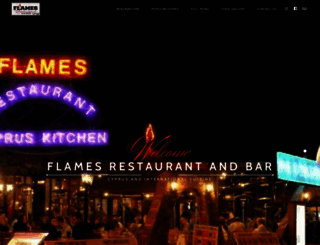 flamesrestaurantbar.com screenshot