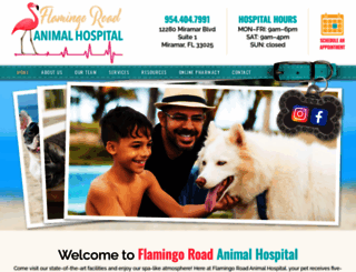 flamingoroadanimalhospital.com screenshot