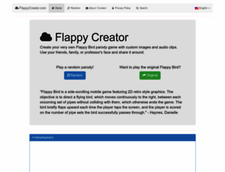 flappycreator.com screenshot