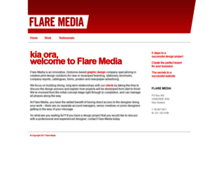 flaremedia.co.nz screenshot