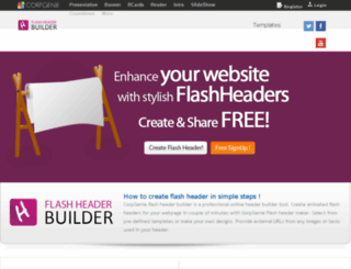 flashheader.corpgenie.com screenshot