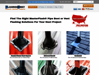 flashingsdirect.com screenshot