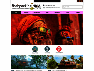 flashpackingindia.com screenshot