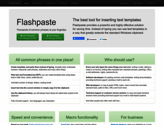 flashpaste.com screenshot