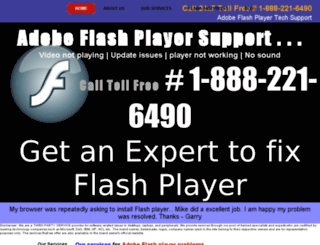 flashplayer.support screenshot