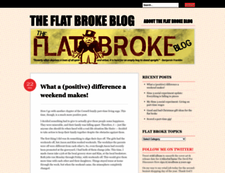 flatbrokeblog.wordpress.com screenshot