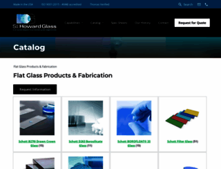 flatglassproducts.howardglass.com screenshot