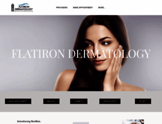 flatirondermatology.com screenshot