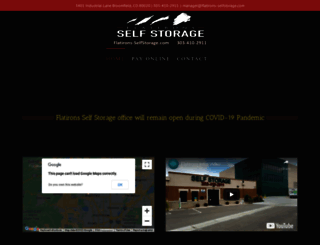 flatirons-selfstorage.com screenshot