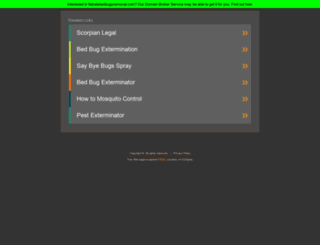 flatratebedbugsremoval.com screenshot