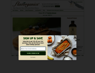 flavorganics.com screenshot