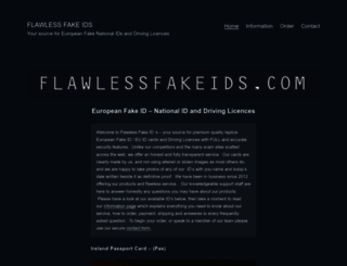 flawlessfakeids.com screenshot
