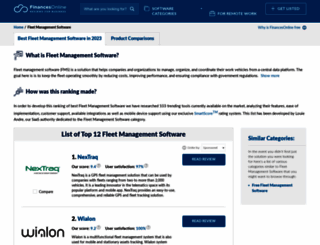 fleet-management.financesonline.com screenshot