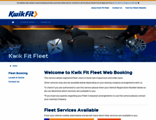 fleetbookings.kwik-fit.com screenshot