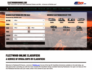 fleetwoodrvsource.com screenshot