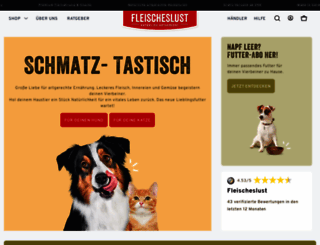 fleischeslust-tiernahrung.de screenshot