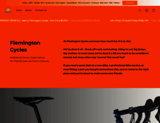 flemingtoncycles.com.au screenshot