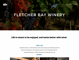 fletcherbaywinery.com screenshot