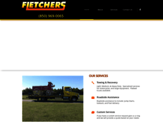 fletchers-towing.com screenshot