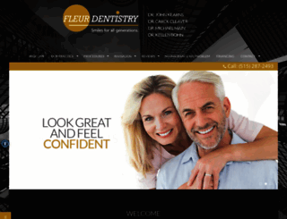 fleurdentistry.com screenshot