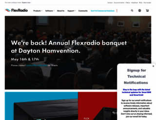flex-radio.com screenshot