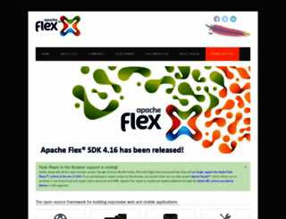 flex.apache.org screenshot
