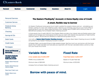flex.easternbank.com screenshot