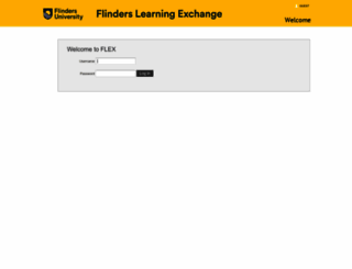 flex.flinders.edu.au screenshot