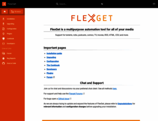 flexget.com screenshot