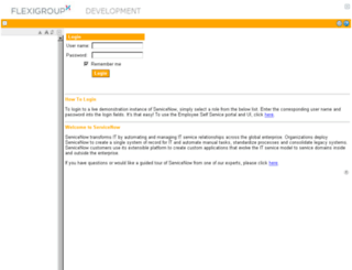 flexigroupdev.service-now.com screenshot