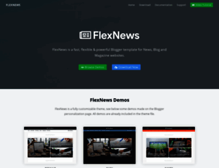 flexnews-demo.blogspot.com screenshot