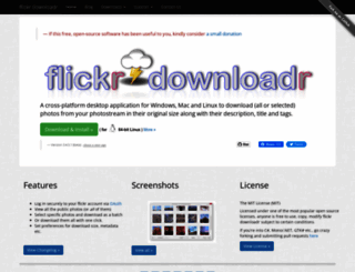 flickrdownloadr.com screenshot