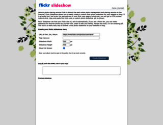flickrslideshow.com screenshot