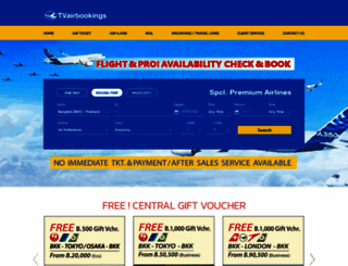 flight.tvairbookings.com screenshot