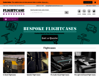 flightcasewarehouse.com screenshot