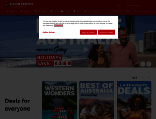flightcentre.co.uk screenshot