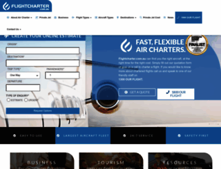 flightcharter.com.au screenshot