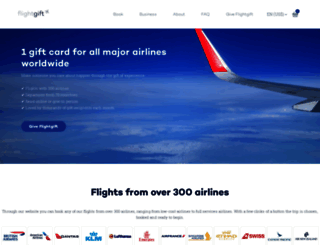 flightgiftcard.com screenshot